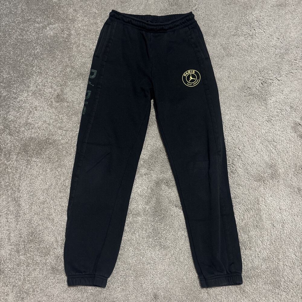 Air Jordan Paris Saint-Germain Pants Youth Large 12-13 YRS Black Sweatpants